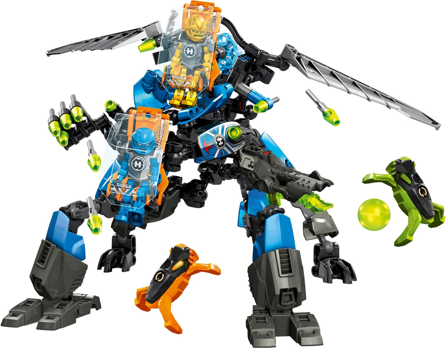 LEGO 44028 Surge & Rocka Combat Machine: Hero Factory Robot Building Set