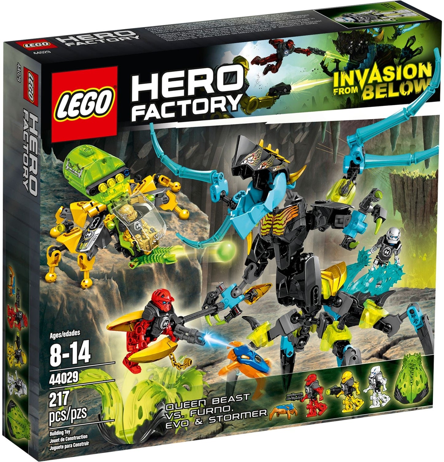 LEGO 44029 QUEEN Beast vs. FURNO, EVO & STORMER Hero Factory