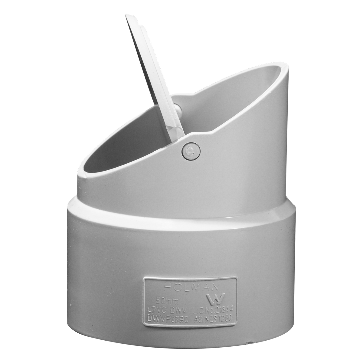 Holman 50mm PVC DWV Flap Valve - Grey - AS/NZS1260 Compliant - SuperSaverAU - view 1