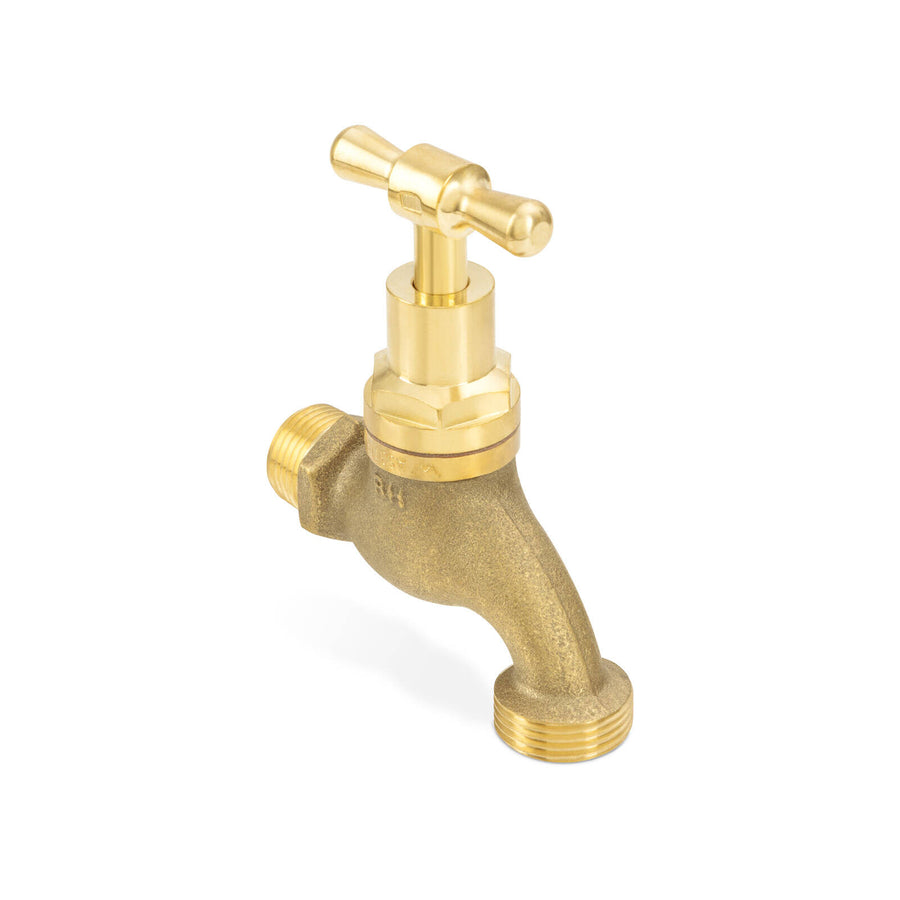 Brasshards 15mm Brass Lead Free 1/4 Turn T-Head MI Hose Tap