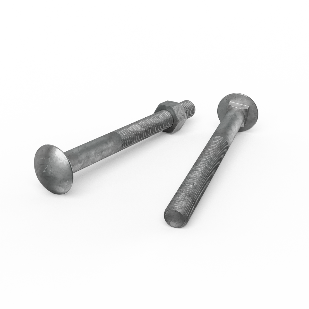 Zenith Hot Dip Galvanised Cup Head Bolts Nuts M12 x 130mm 12 Pack - SuperSaverAU - view 3
