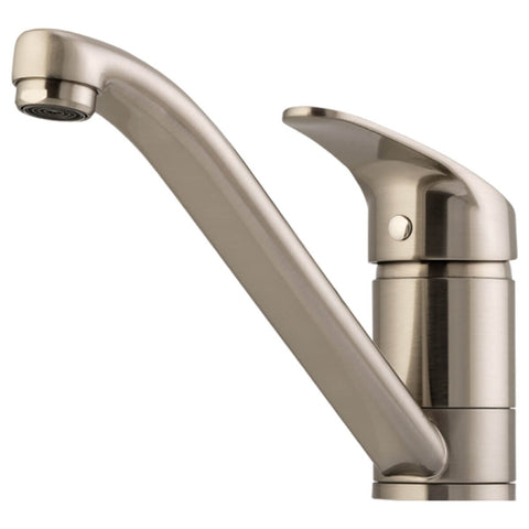 Oliveri Single Lever Kitchen Mixer Tap - Brushed Nickel, Brass Body, 5 Star WELS - LON580FBN