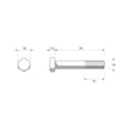 Zenith Hex Head Bolt - M12 x 75mm - 10 Pack - Stainless Steel 304 - Rust Resistant - SuperSaverAU - view 2