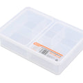 Tactix Medium A5 Storage Container with Divider 2L Plastic Stackable with Lid