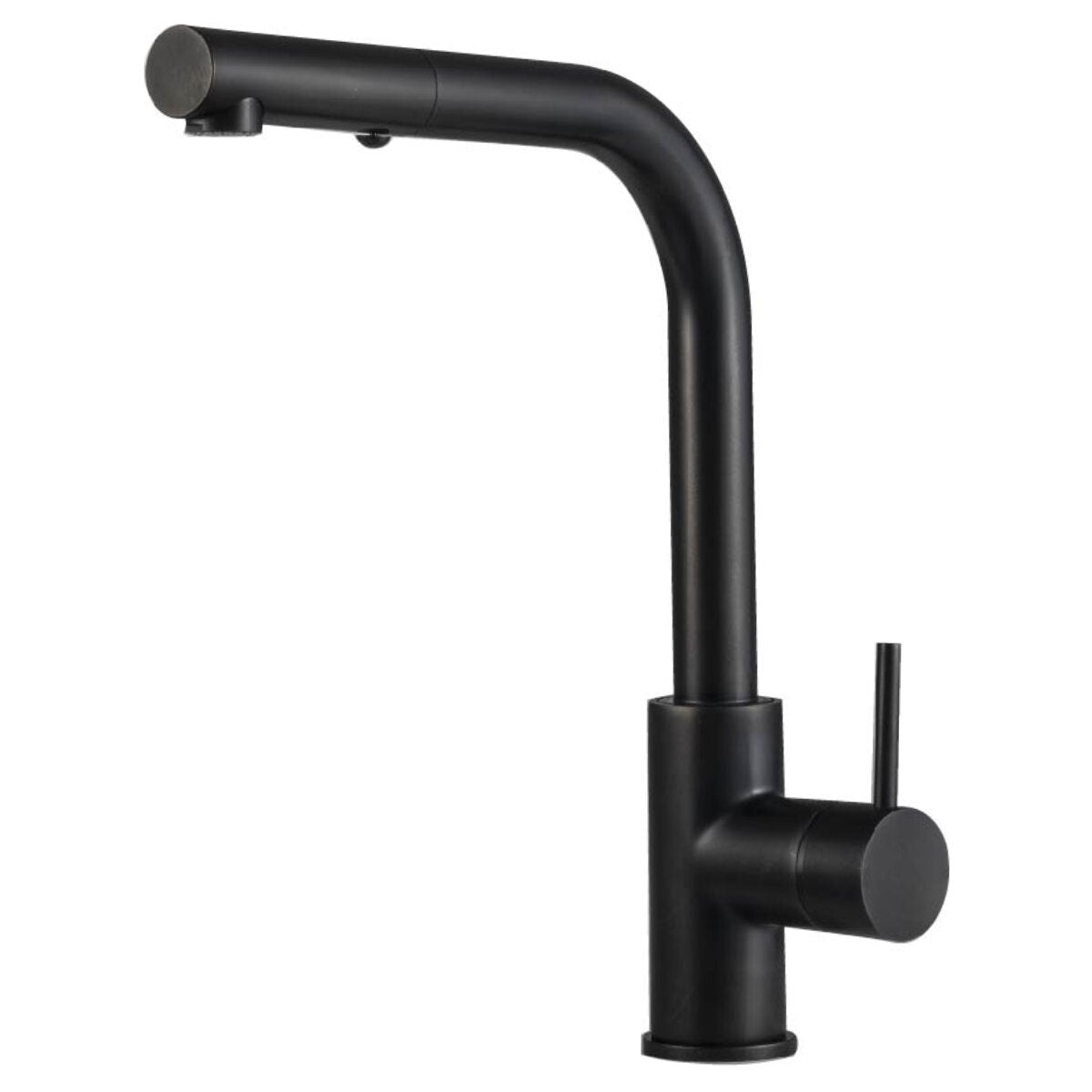 Rogerseller Tonic Square Pull Out Sink Mixer Tap - Matte Black, Brass, 5 Star WELS - 3606013911