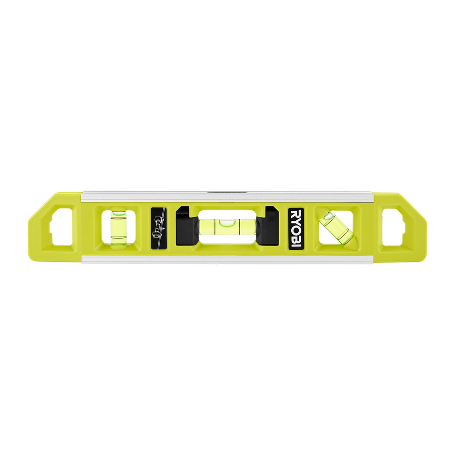 Ryobi 255mm 2 in 1 Torpedo Line Level - Magnetic Base - Durable Aluminium - Accurate Leveling - SuperSaverAU - view 1