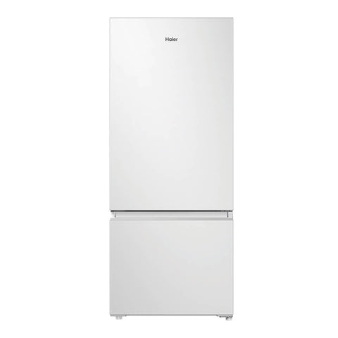 Haier 433L Bottom Mount Fridge - White, 5.5 Star Energy, Fingerprint Resistant Finish - HRF420BW