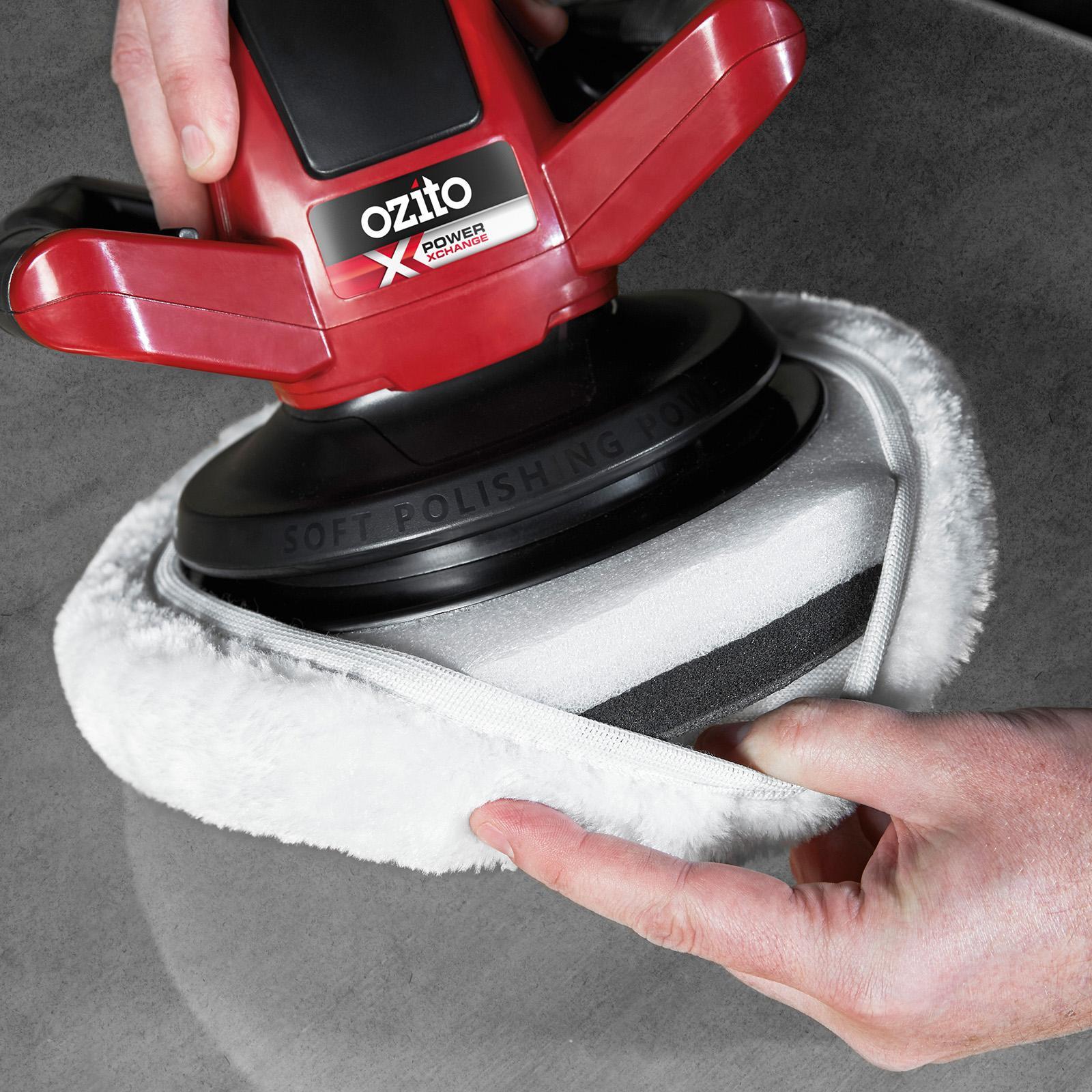 Ozito PXC 18V Cordless Buffer Polisher PXBPS-254 - Skin Only, 254mm, Random Orbit, D-Handle, 2500 RPM