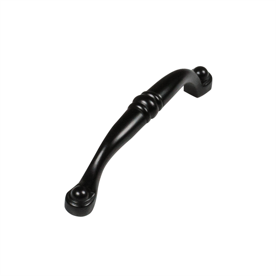 Kaboodle 96mm Antique Bow Handle Matt Black Zinc Kitchen Cabinet Pull