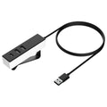 Antsig 3 Port USB Hub - 2x USB-A & 1x USB-C - 1.5m Cable - Black/White - SuperSaverAU - view 1