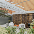 Lattice Makers Black Bamboo Screen Capping 900mm x 80mm Durable - SuperSaverAU - view 2