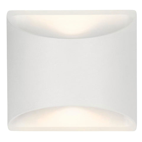Brilliant 8W White Binley Up Down Wall Light - Energy Efficient - IP44 Rated - SuperSaverAU - view 1