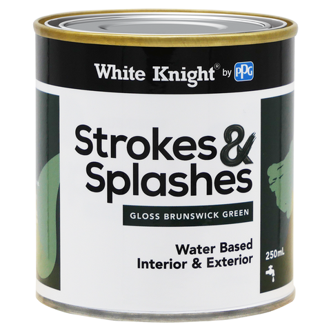 White Knight Brunswick Green 250ml Strokes and Splashes Paint - SuperSaverAU - view 1