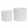 Ceramic Planters On Stand Set Of 2