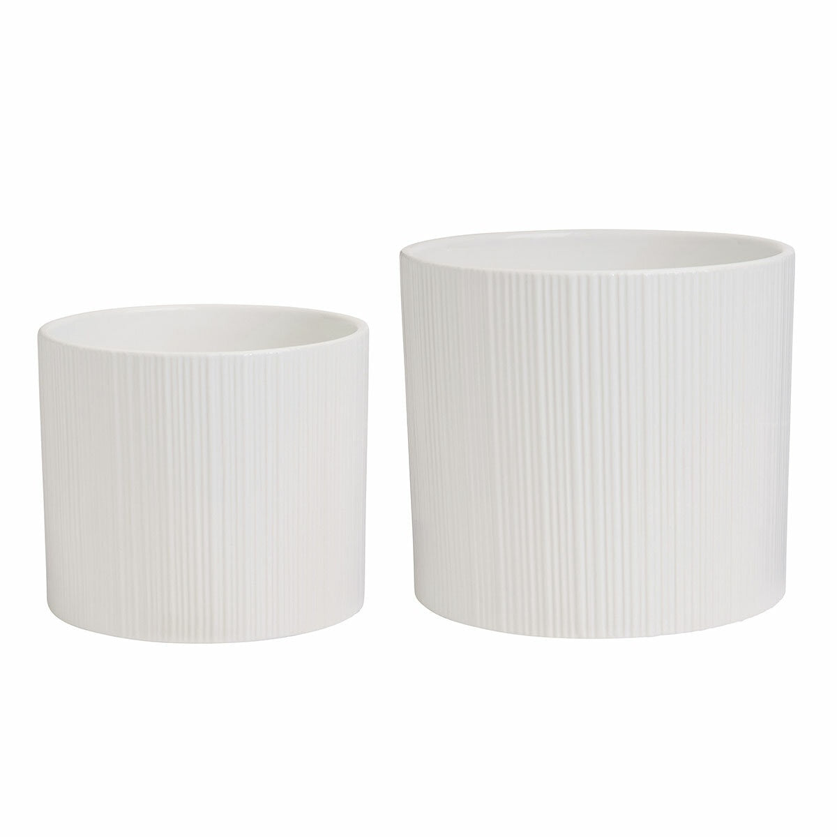 Ceramic Planters On Stand Set Of 2