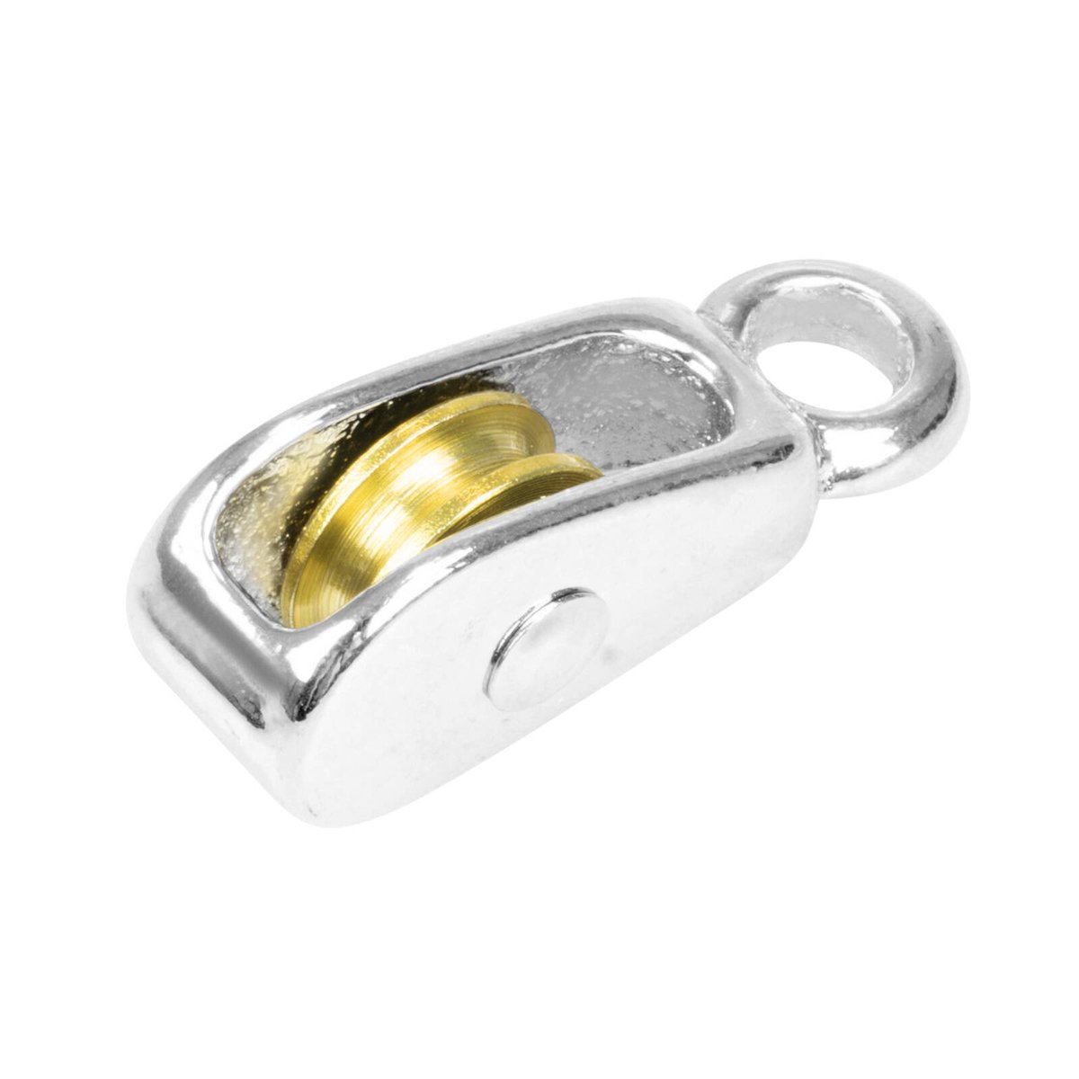 Pinnacle 20mm Nickel Plated Brass Pulley - 160kg Load Capacity - Durable - SuperSaverAU - view 1