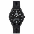 Adidas Originals Code One Silicone Strap Wristwatch Ceramic Case Black Dial AOSY23031