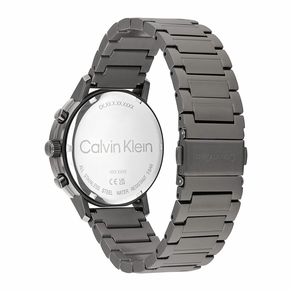 Calvin Klein Gauge Grey Steel Wristwatch Mens Blue Dial 41mm Case — image 3