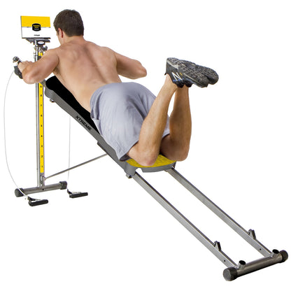 Total Gym Xtreme Black and Yellow, 239.5 x 40.7 x 109.7 cm, Total Body Workout