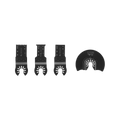 Ryobi 4 Piece Multi Tool Blade Set - 32mm to 88mm - Cutting Timber, Metal, Plasterboard, Plastic - SuperSaverAU - view 2
