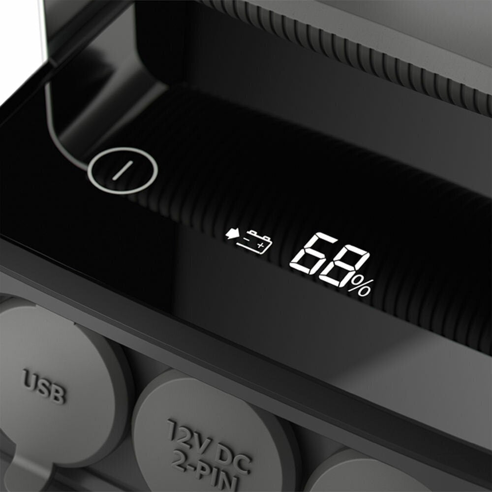 Dometic PLB40 portable lithium battery - Rapid charge, 2 x USB ports - Gun metal grey - PLB40