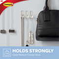 Command Crystal Hooks - 2 Pack - Clear - Damage-Free Hanging - 900g Support - SuperSaverAU - view 3