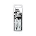 Pinnacle 5.0 x 40mm White Countersunk Timber Screws - 20 Pack