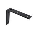Carinya 125 x 100mm Black Heavy-Duty Powder Coated Steel Angle Bracket, 200kg