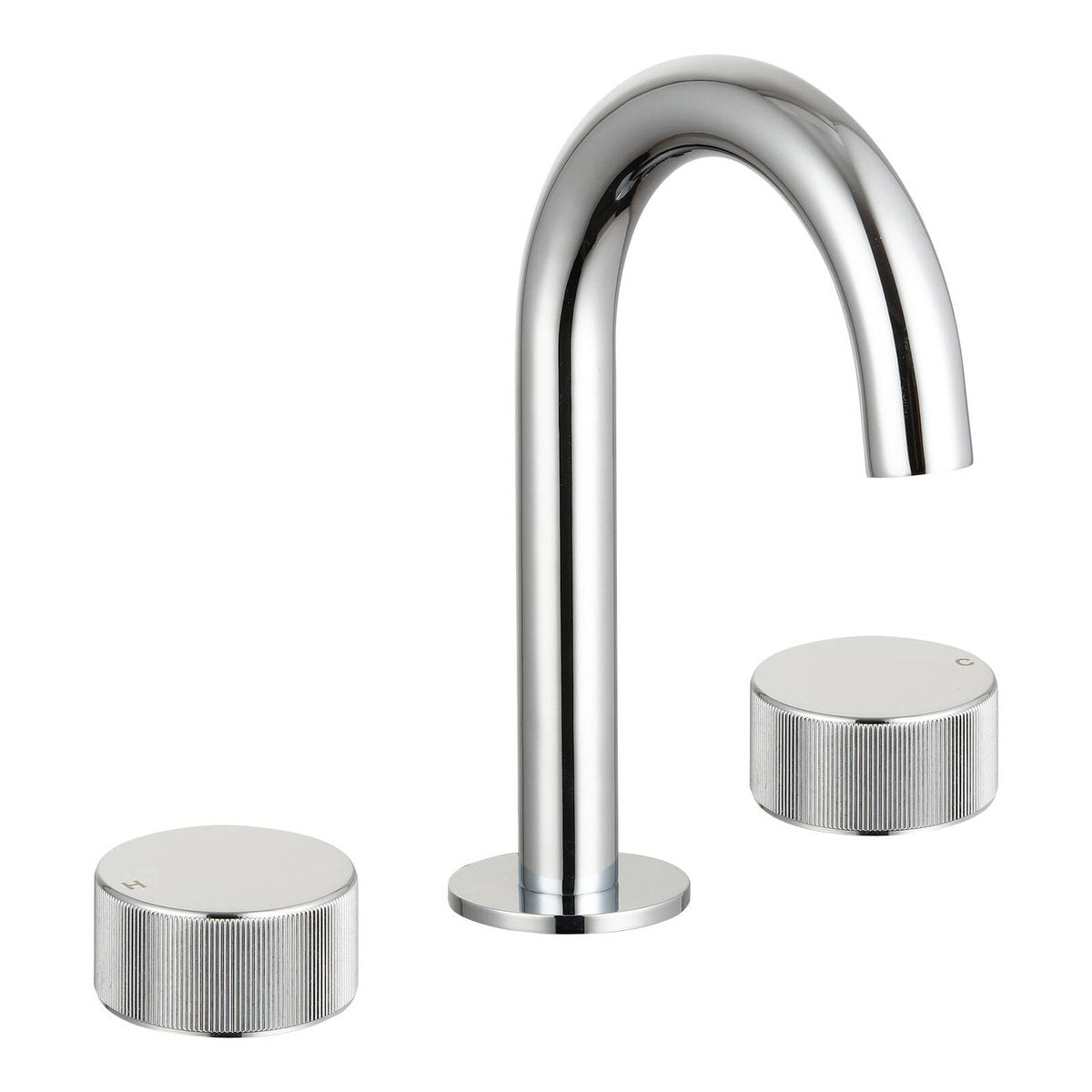 Mondella Chrome Resonance Basin Set - 1/4 Turn - 1240mm - Textured Handle - WELS 4 Star - SuperSaverAU - view 1