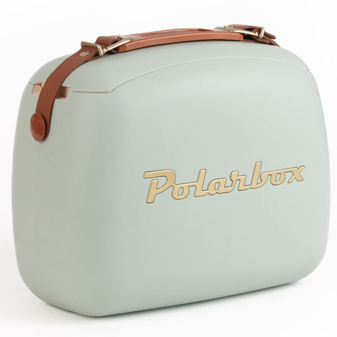Polarbox 6L Cooler Bag with 2 Lunch Box Containers - Green Tea, Holds Up to 8 Cans - PLBC6GTG