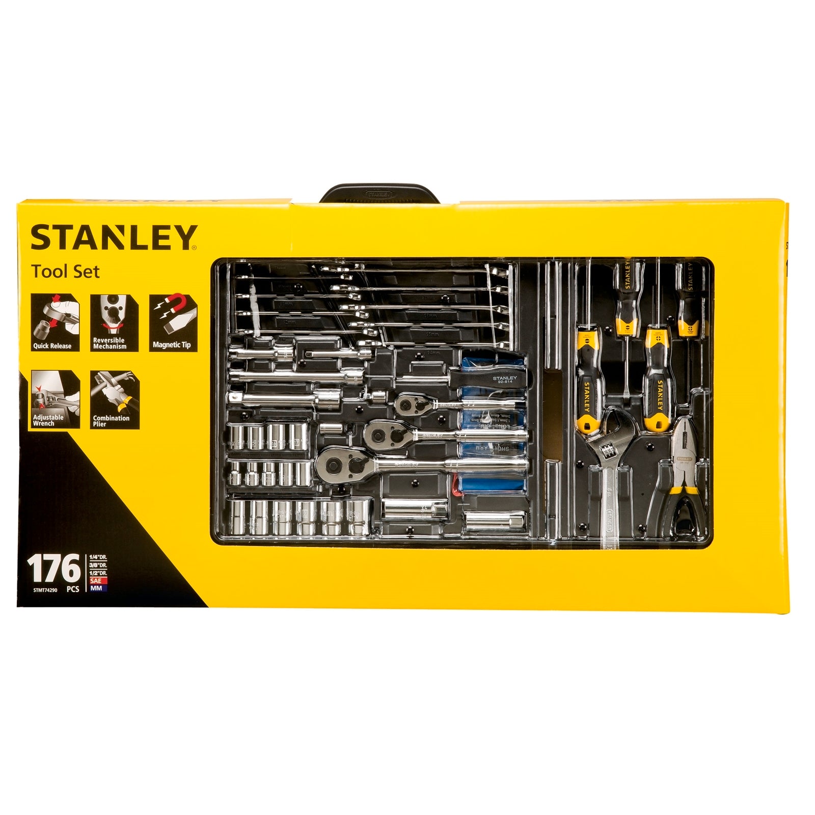 Stanley 176 Piece Metric & AF Tool Kit with Carry Case