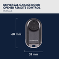 Chamberlain Universal Two Button Key Ring Garage Door Remote MC100AML, Illuminated