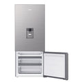 Haier 431L Bottom Mount Fridge - Non-Plumbed Water Dispenser, Satina Silver, Reversible Door - HRF420BHS