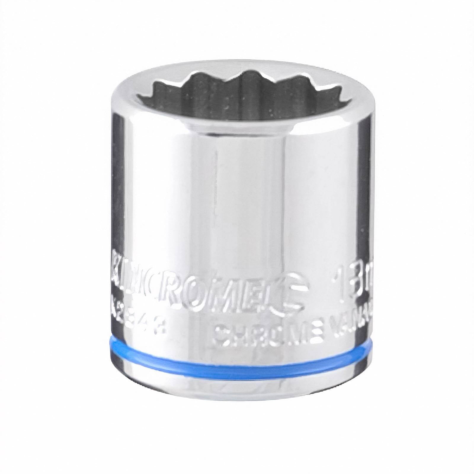 Kincrome 18mm 3/8" Drive Shallow Socket - 12 Point, Chrome Vanadium Steel