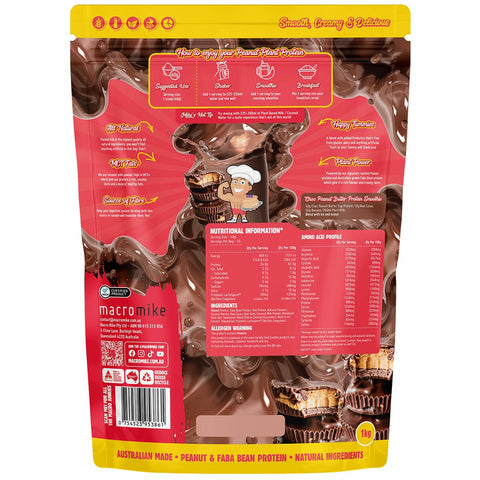 Macro Mike Peanut Butter Cup Peanut Plant Protein 1kg
