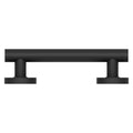 evekare 300mm Black Grade 304 Stainless Steel Towel Rail with Grab Rail 250kg Capacity