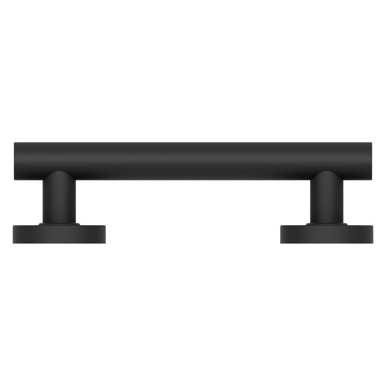 evekare 300mm Black Grade 304 Stainless Steel Towel Rail with Grab Rail 250kg Capacity