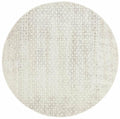 Rug Culture Evoke Large Round Rug 240x240cm - Grey Polypropylene - Power Loomed - EVO-265-GREY-240X240