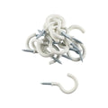 Everhang Cup Hook 21mm White PVC 15 Pack Easy Install Durable - SuperSaverAU - view 1