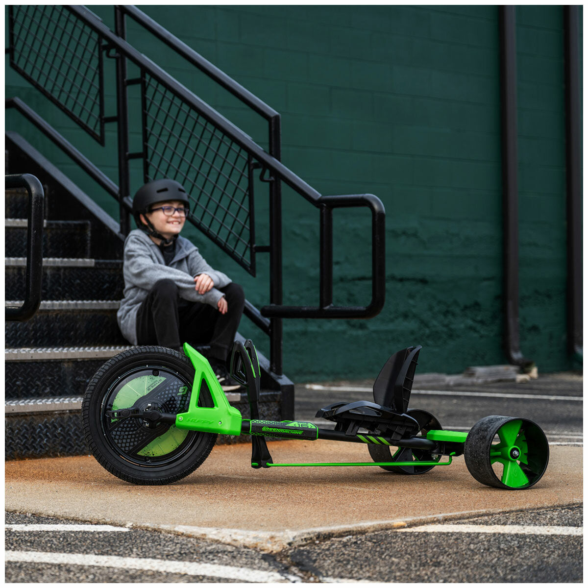 Huffy Green Machine Drift Trike Sturdy Outdoor Kids Ride On Toy