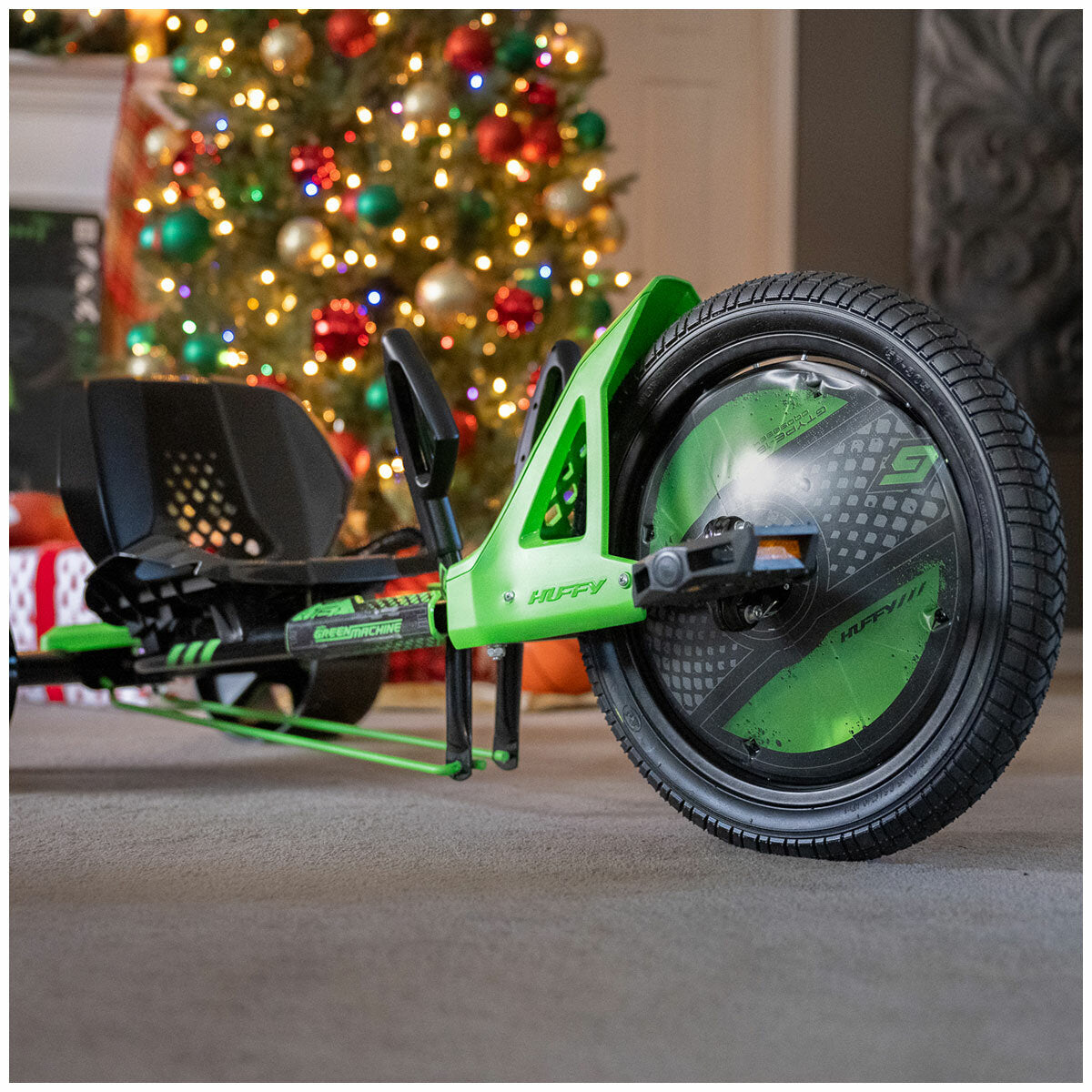 Huffy Green Machine Drift Trike Sturdy Outdoor Kids Ride On Toy