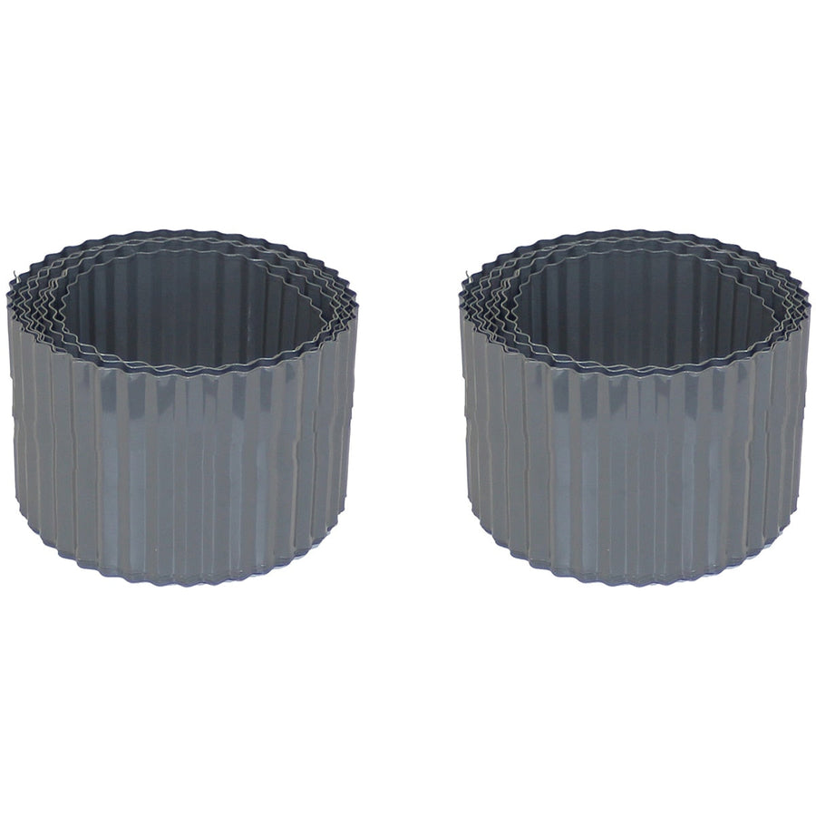 Greenlife Metal Garden Edging Roll 2 x 6M x 150mm Slate Grey - SuperSaverAU - view 1