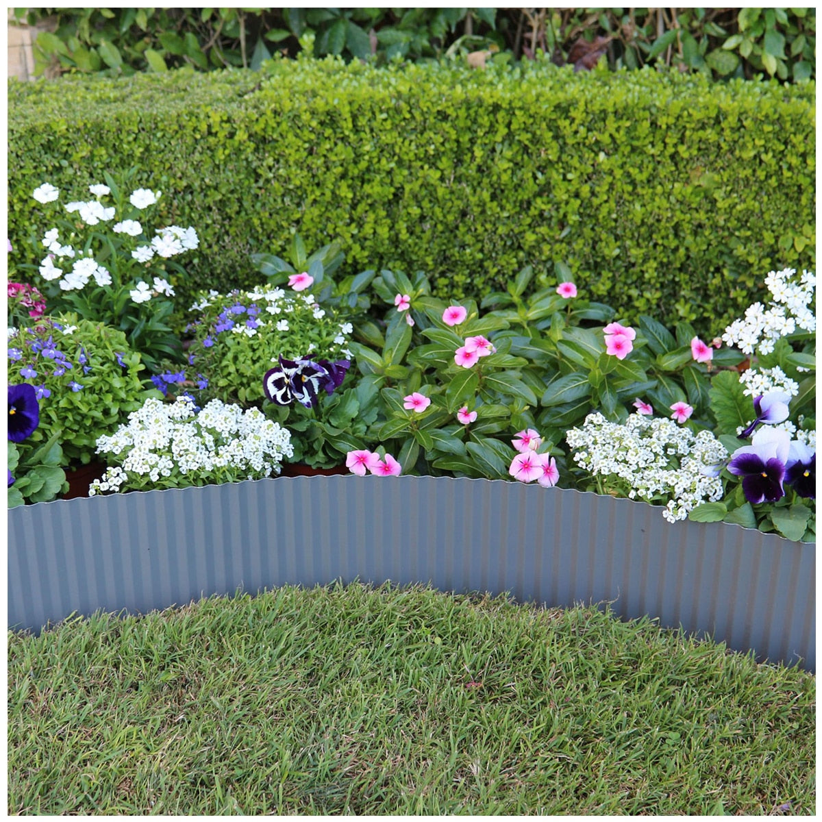 Greenlife Metal Garden Edging Roll 2 x 6M x 150mm Slate Grey