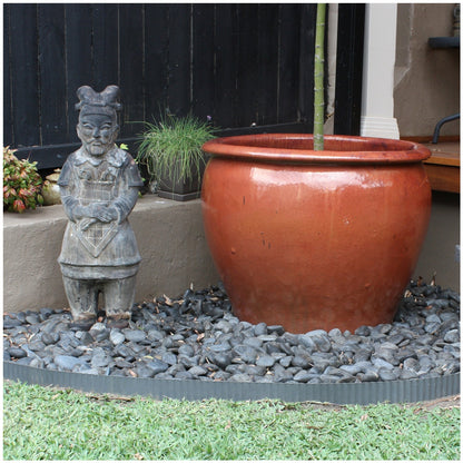 Greenlife Metal Garden Edging Roll 2 x 6M x 150mm Slate Grey