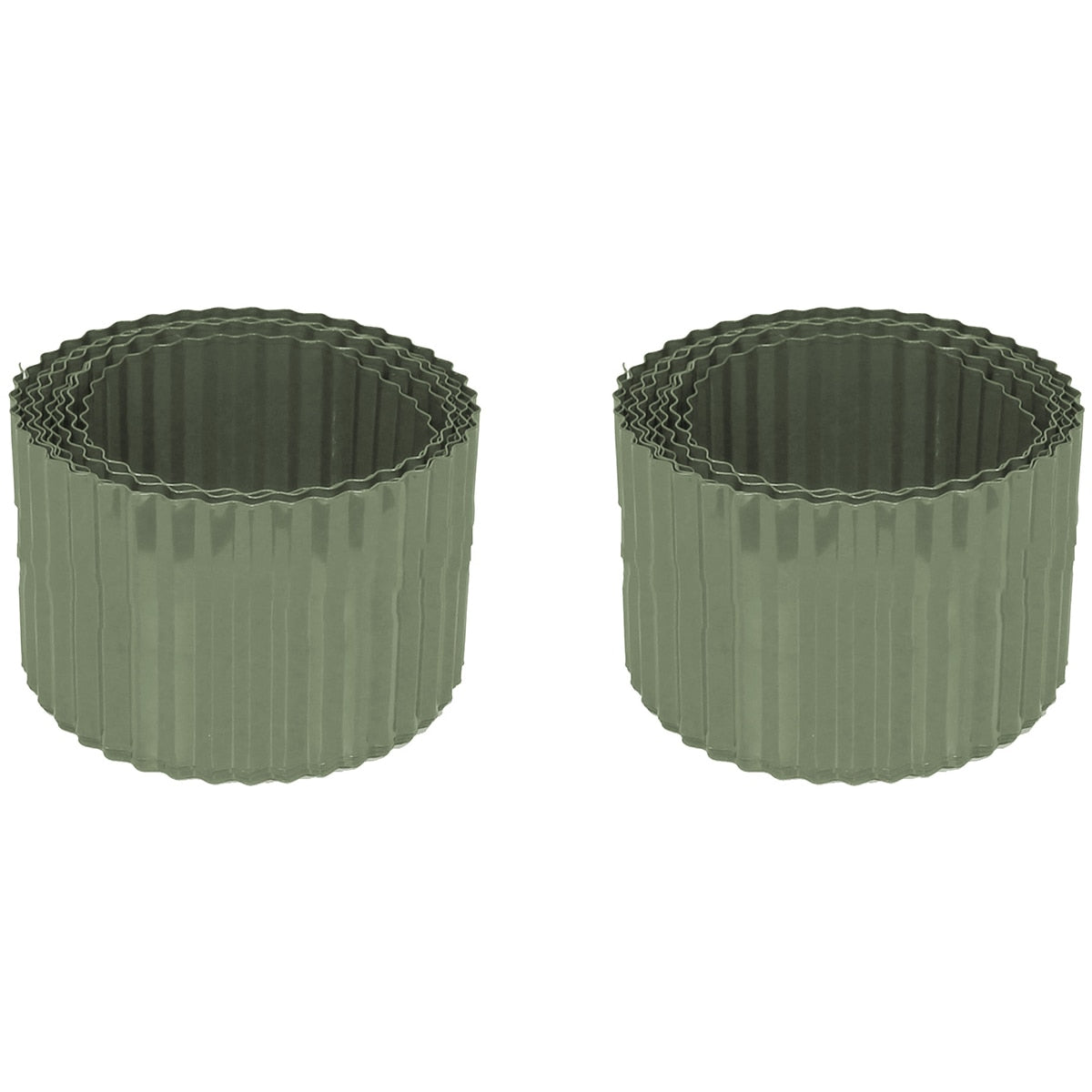 Greenlife Metal Garden Edging Roll 2 x 6M x 150mm Eucalyptus