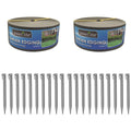 Greenlife Plastic Garden Edging 2 x 1000 x 7.5cm With 20 Pegs Slate Grey - SuperSaverAU - view 1