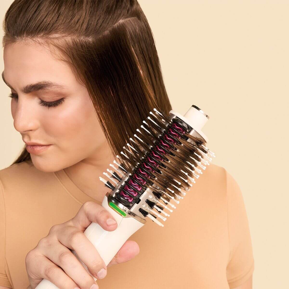 Shark SmoothStyle Heated Comb Hair Straightener - Wet and Dry Hair Modes - White - HT202ANZ