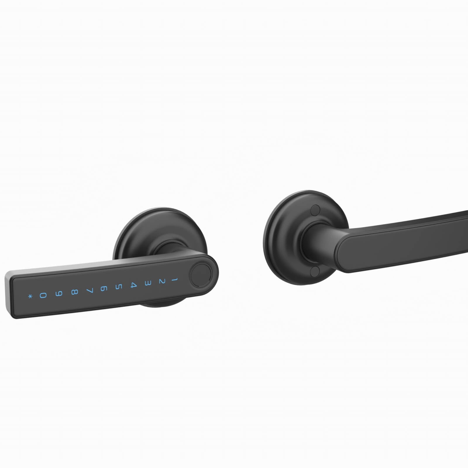 Gainsborough Mode Smart Lever Lock, Graphite Zinc Alloy, App Controlled & Waterproof
