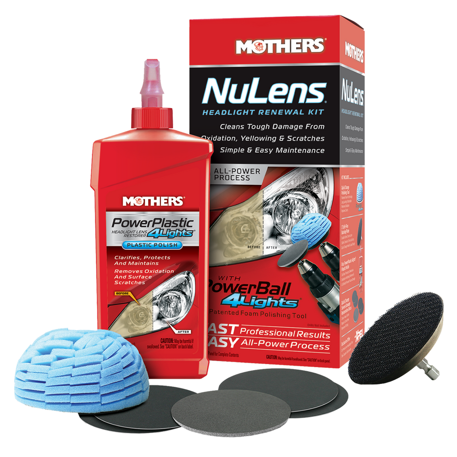Mothers Nulens Headlight Renewal Kit - 236ml - Restores Clarity - Clear - SuperSaverAU - view 1