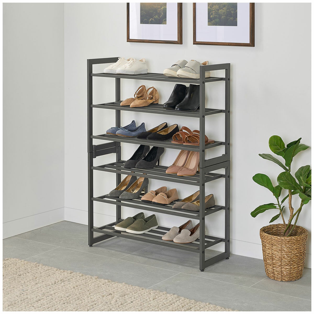 Neatfreak Heavy Duty Metal Shoe Storage Rack 3 Tier Stackable 12 Pairs C05055P064 — image 5